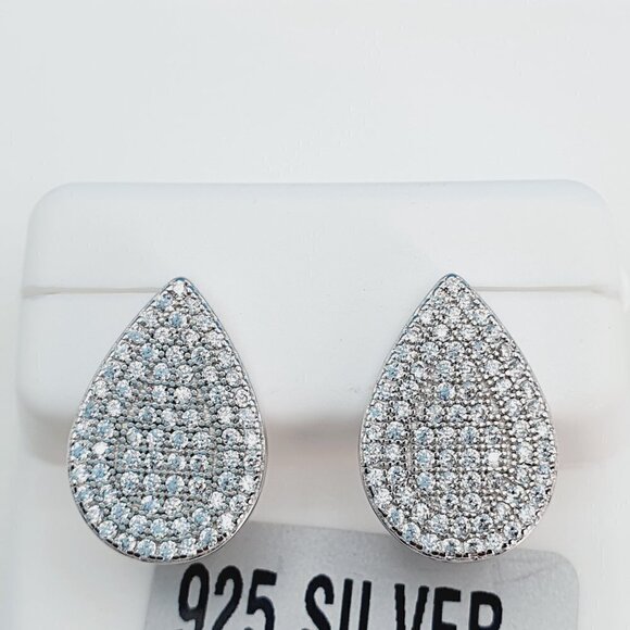 "925 Sterling Silver Cubic Zirconia Earrings, U19254835 - Picture 9 of 11